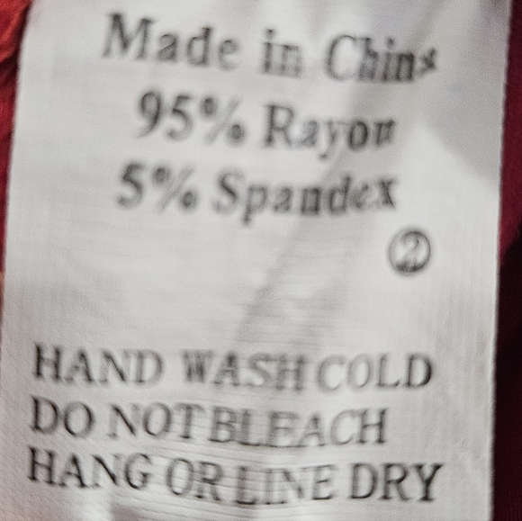 Women's Larace Red Tunic Top Size 4X - Picture 3 of 3